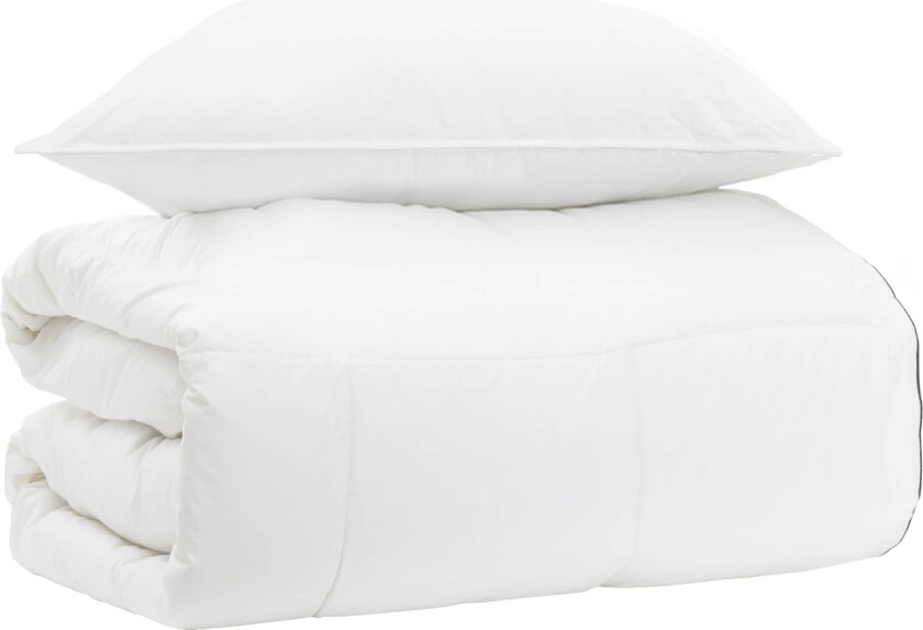 Dyne Sett med pute Hvit 140 x 200 cm Bomull, bambus, polyester