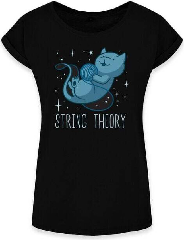Fun T-skjorte - String Theory - S til XXL - Damer - svart
