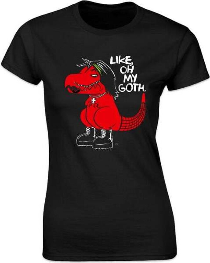 Fun T-skjorte - Oh My Goth - S til XXL - Damer - svart