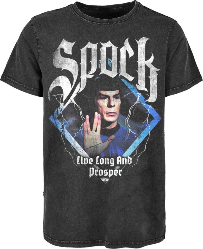 T-skjorte - Spock Heavy Metal - S til XXL - Herrer - svart