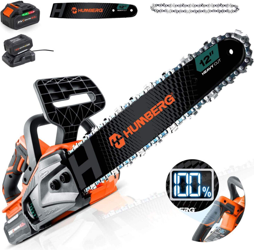 Humberg HM-436 12" batteridrevet motorsag