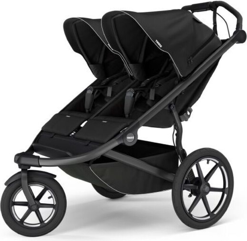 Søskenvogn, Urban Glide 3, Dobbel – Black