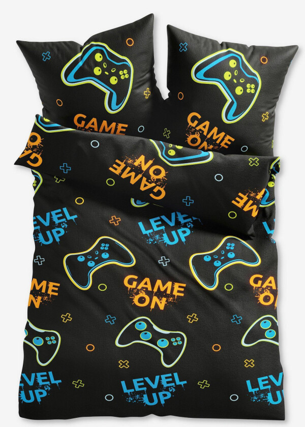 Sengesett med gamer-design