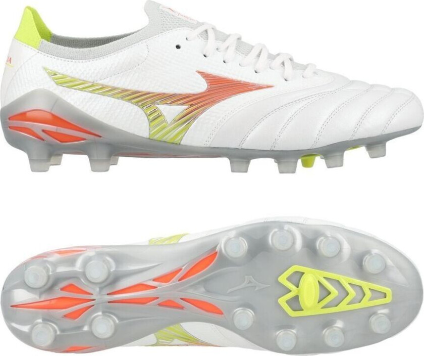 Morelia Neo Iv Beta Made In Japan Fg Prism - Hvit/oransje/evening Prim - Gress (Fg), størrelse 40
