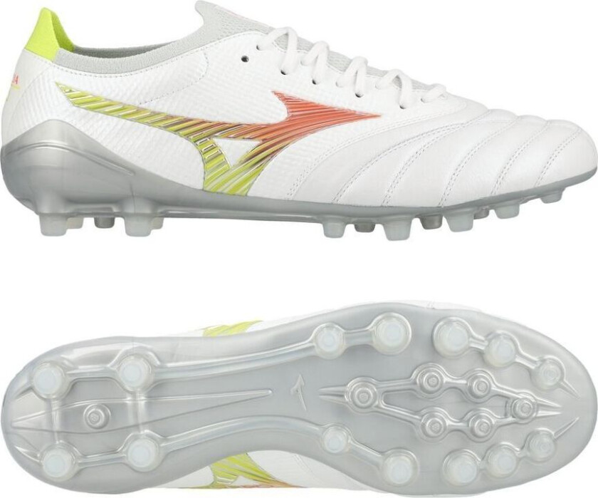 Morelia Neo Iv Beta Made In Japan Ag Prism - Hvit/oransje/evening Prim - Kunstgress (Ag), størrelse 40½