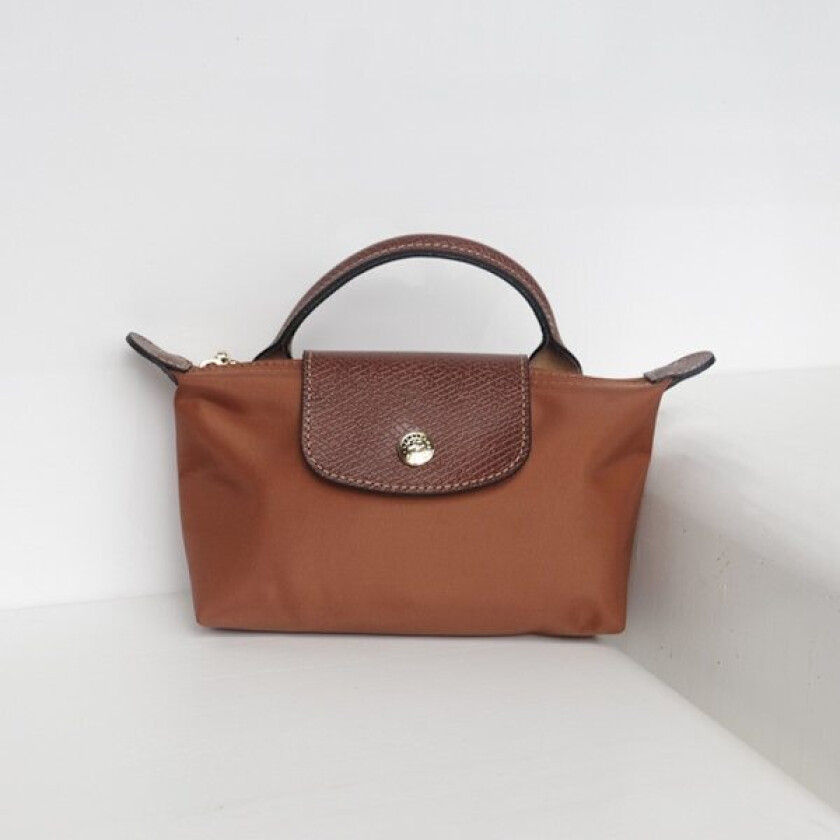 Sommersalg Longchamp mini dumpling bag crossbody veske dameveske mini liten veske med hullstansing og skulderrem