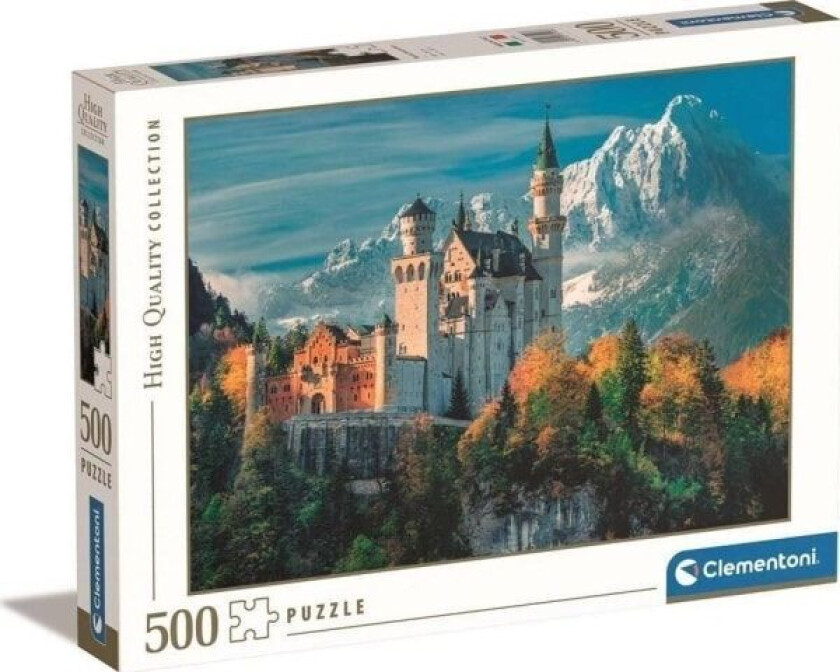Clementoni CLE puslespill 500 HQ Neuschwanstein Castle 35146