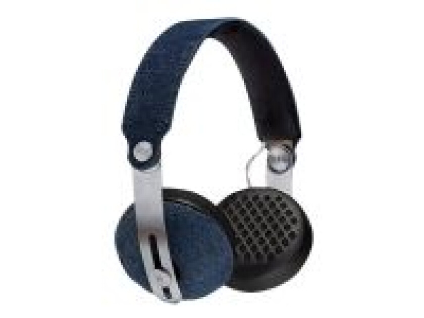 Rise BT - Hodetelefoner med mikrofon - on-ear - Bluetooth - trådløs - denim