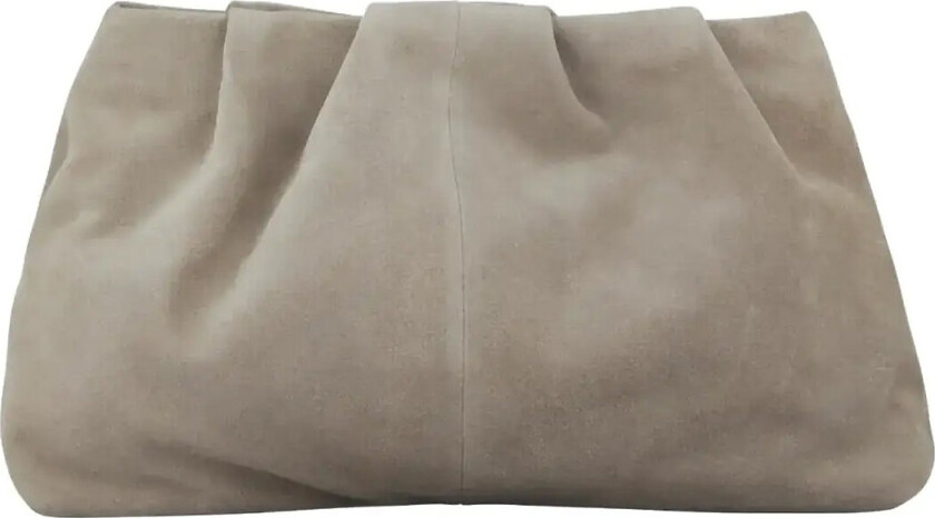 Suede Clutch Bag - Grey - 33X 20CM