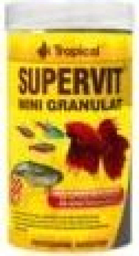 TROPICAL Supervit Mini Granulat - Fôr til akvariefisk - 250 ml/162,5 g