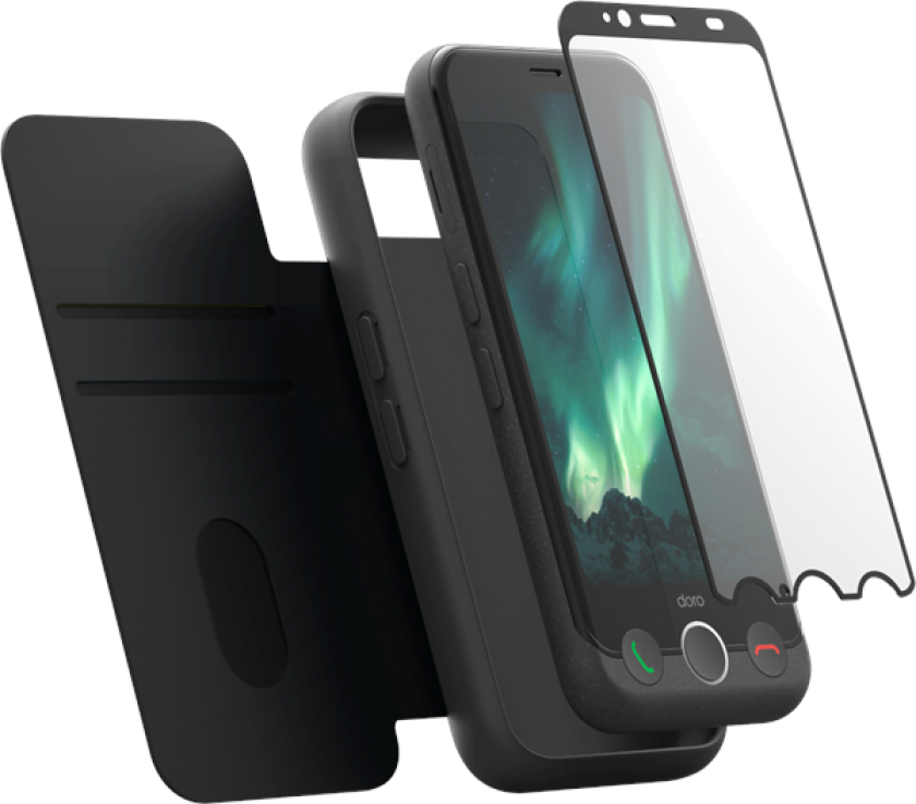 Aurora A11 Plus 64GB/4GB - Graphite (A11 Incl. Wallet Case & Protective Glass)