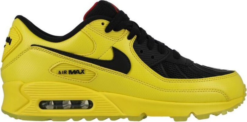 Sneaker Air Max 90 Laser 90 Mad 90 - Gul/Svart/Brannrød LIMITED EDITION, størrelse 40½