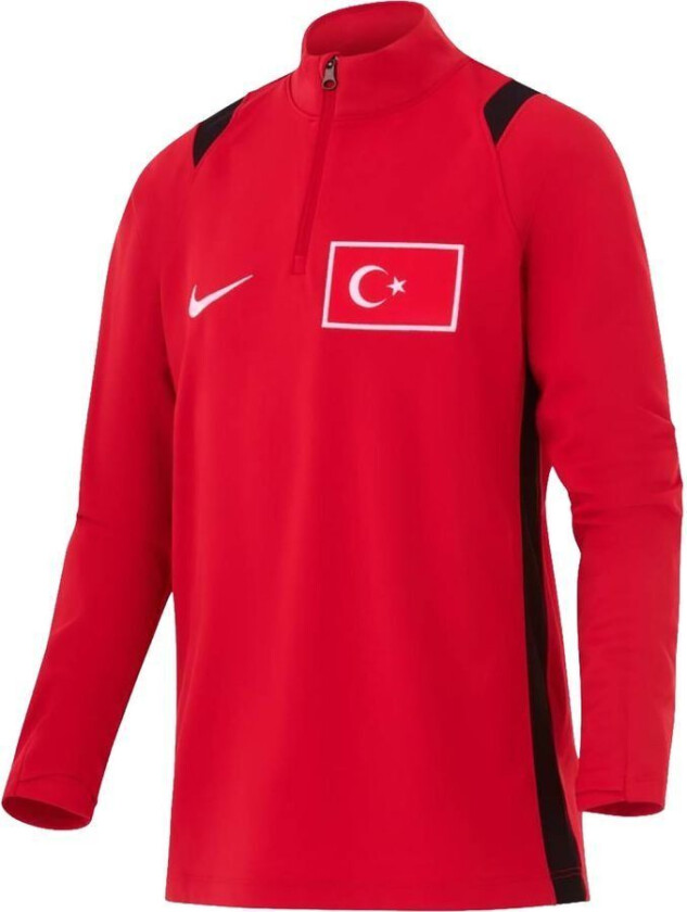 Bilde av Tyrkia Treningsskjorte Dri-FIT Drill - Rød/Svart Barn - Nike, størrelse L: 147-158 cm