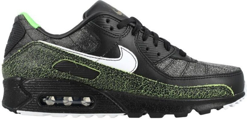 Sneaker Air Max 90 Tiempo Mad 90 - Svart/hvit/neon Limited Edition, størrelse 40½