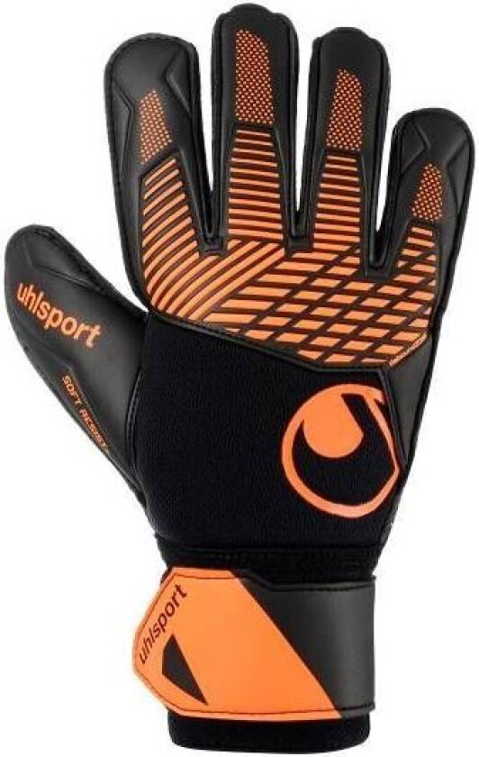 Keeperhansker Fangmaschine Soft Resist+ - Svart/Fluo Oransje, størrelse 6