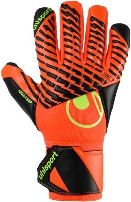 Keeperhansker Fangmaschine Absolutgrip HN Pro - Fluo Rød/Hvit/Gul Barn, størrelse 4½