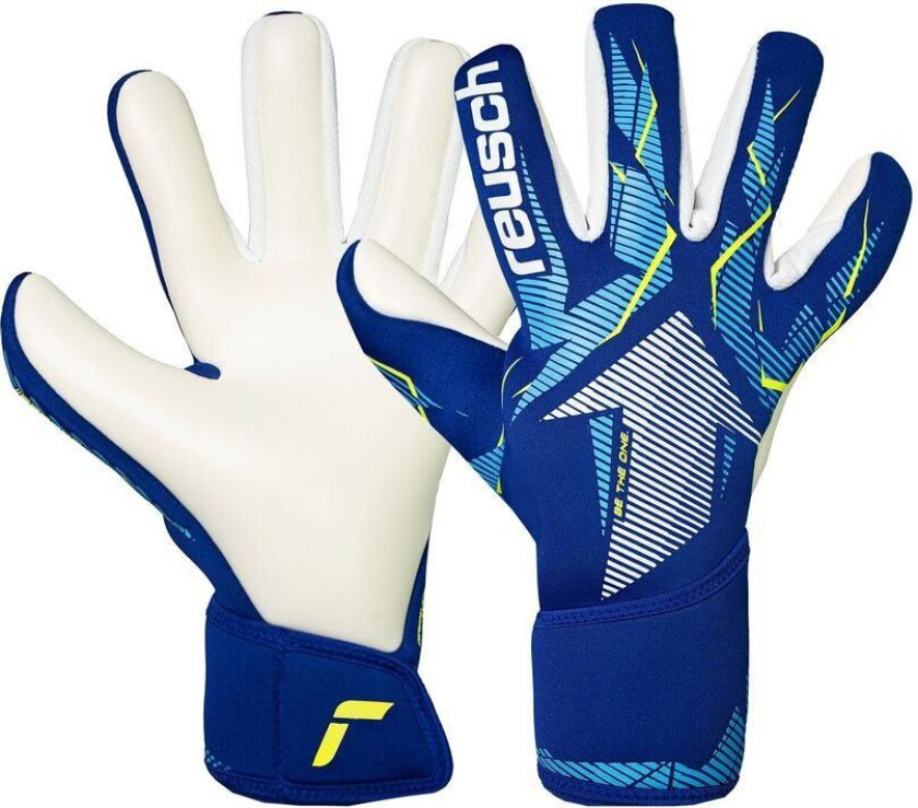 Keeperhansker Fastgrip Advance - Blå/Hvit Barn, størrelse 7