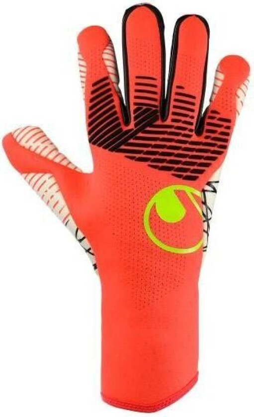 Keeperhansker Fangmaschine Ultragrip ZNE RC - Fluo Rød/Hvit/Gul, størrelse 7