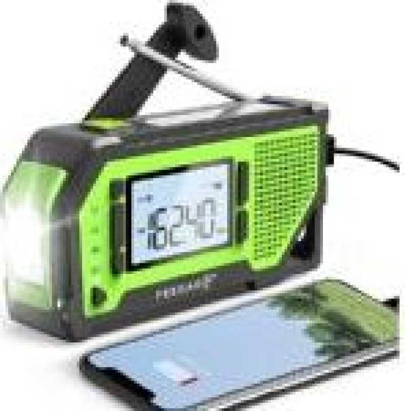 Radio   OZE Pro Radio FM AM Emergency Construction Bærbar solar lommelykt Powerbank 2000mAh