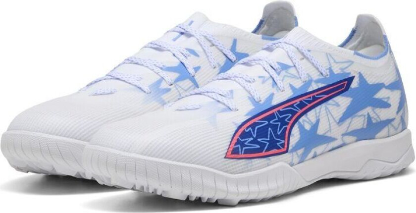 Ultra 6 Match TT Christian Pulisic X Kidsuper - White/Pink Lilac/Dusky Blue LIMITED EDITION FORHÅNDSBESTILLING - Turf (TF), størrelse 41