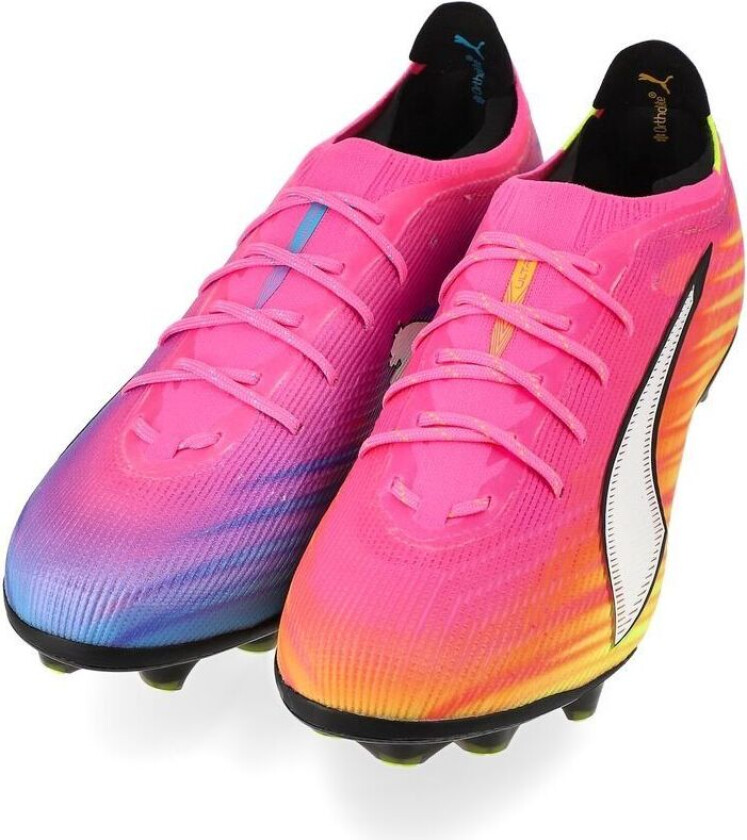 Ultra 6 Carbon FG Showtime - Poison Pink/ White/Solstrøm/Bright Aqua/ Svart - Gress (FG), størrelse 45