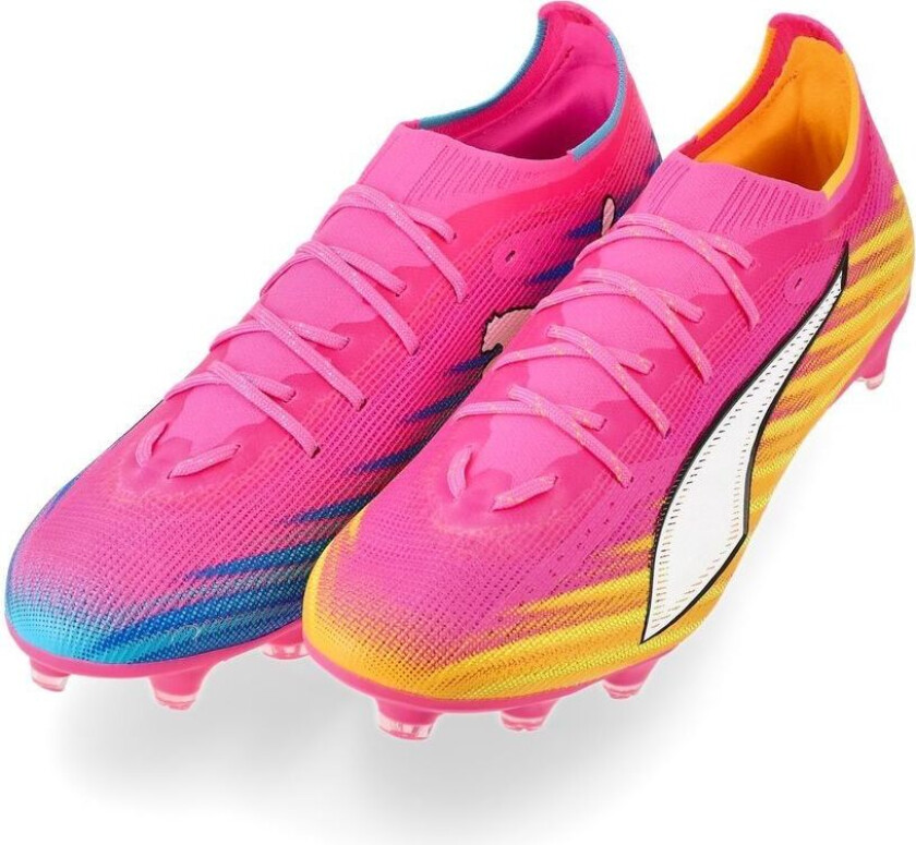Ultra 6 Pro FG/AG Showtime - Poison Pink/ White/Solstrøm/Bright Aqua/ Svart, størrelse 46