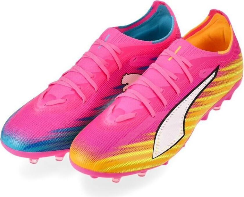 Ultra 6 Match MG Showtime - Poison Pink/ White/Solstrøm/Bright Aqua/ Svart - Multi Ground (MG), størrelse 44½