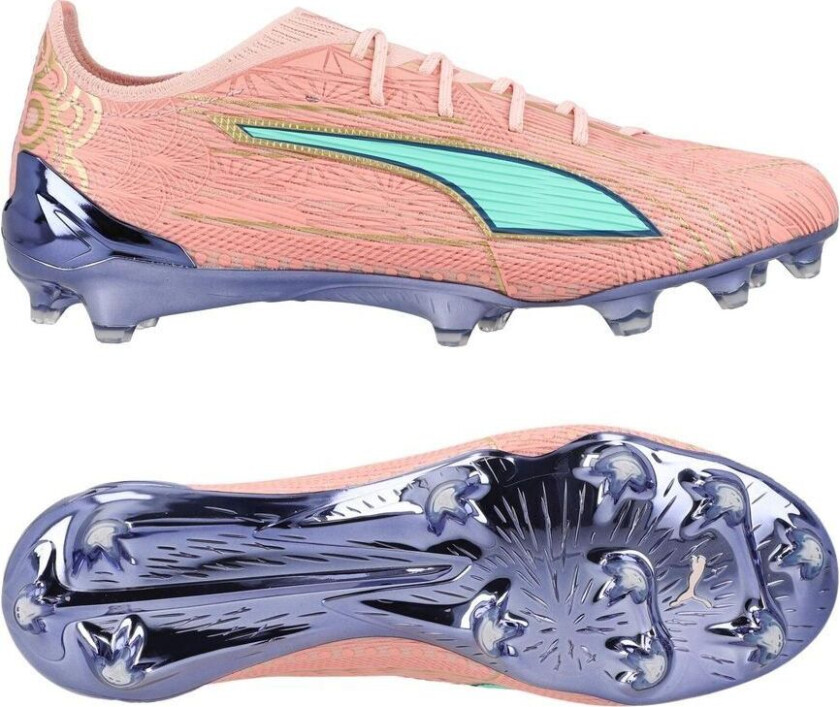 Ultra 6 Ultimate Fg Miami City Edition - Rose Dust/electric Peppermint/ Gold/blue Crystal - Gress (Fg), størrelse 42½