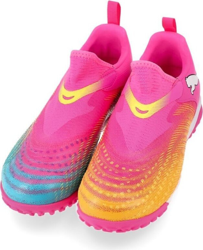 Future 9 Match Laceless Mid + TT Showtime - Poison Pink/Solstrøm/Bright Aqua/ White Barn - Turf (TF), størrelse 37