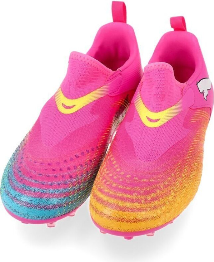 Future 9 Match Laceless MG Showtime - Poison Pink/Solstrøm/Bright Aqua/ White Barn - Multi Ground (MG), størrelse 28