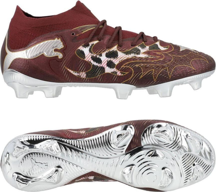 Future 9 Ultimate FG Dallas City Edition - Lilla/Dark Chocolate/Archive Gold/ White/ Sølv - Gress (FG), størrelse 42