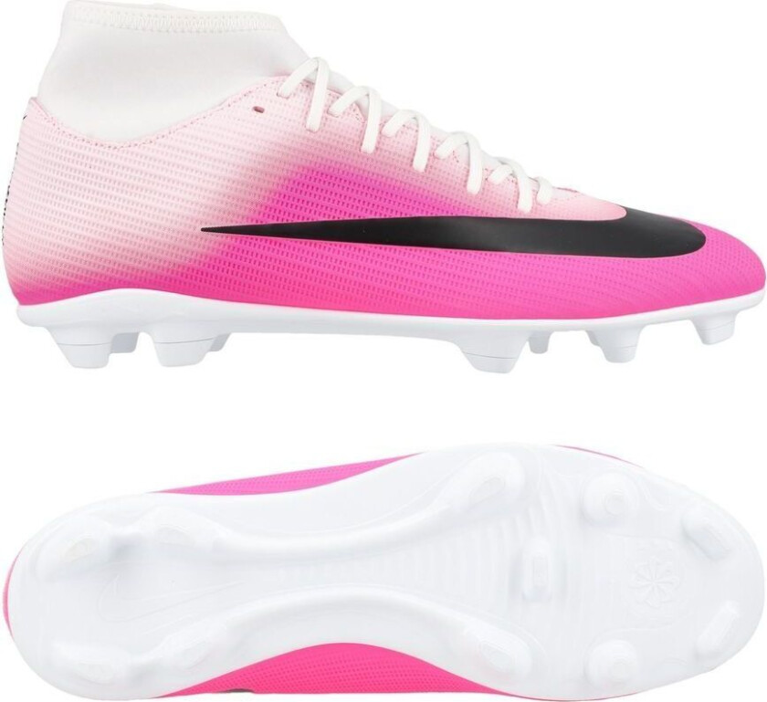 Mercurial Superfly 11 Club Mg Breakout - Rosa/hvit/svart, størrelse 40