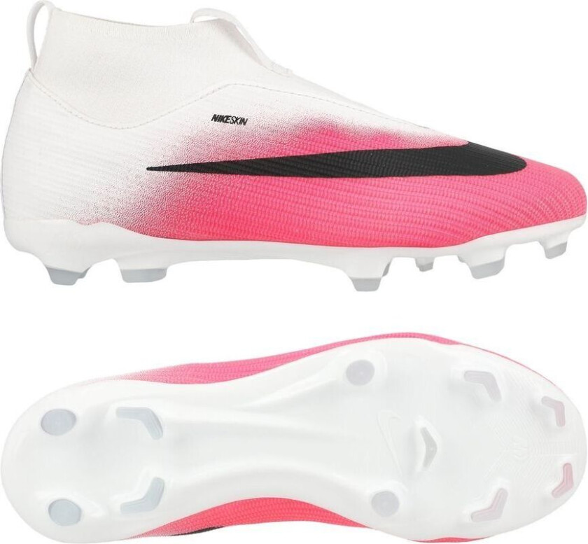 Mercurial Superfly 11 Academy Mg Breakout - Rosa/hvit/svart Barn, størrelse 33