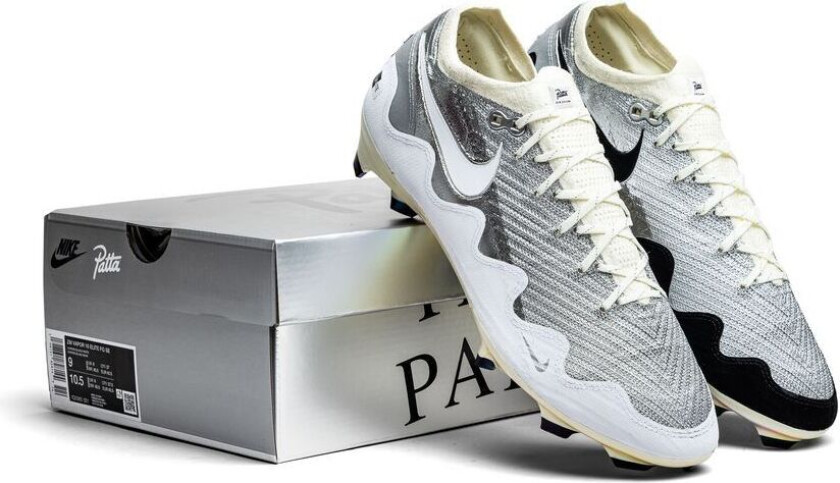 Air Zoom Mercurial Vapor 16 Elite Fg Patta - Chrome/svart/hvit Limited Edition - Gress (Fg), størrelse 39