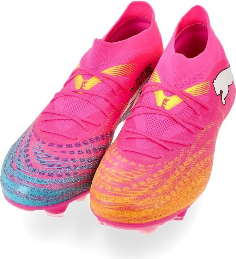 Future 9 Match FG/AG Showtime - Poison Pink/Solstrøm/Bright Aqua/ White, størrelse 46