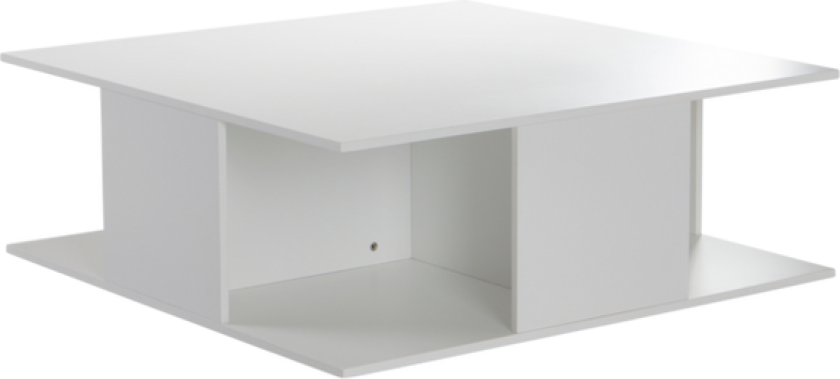 sofabord 100x100 cm Hvit