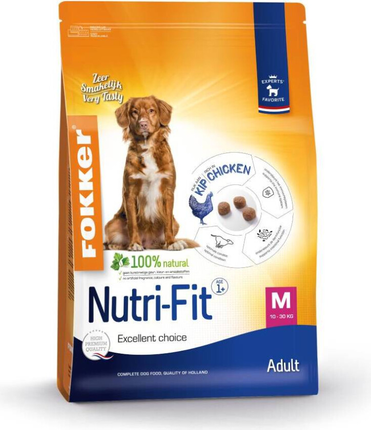 Adult Medium Nutri-Fit hundefôr til voksne - Dobbeltpakke: 2 x 13 kg