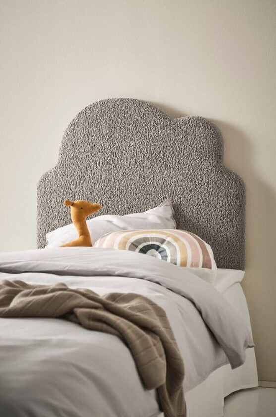 sengegavl 90 cm Grå