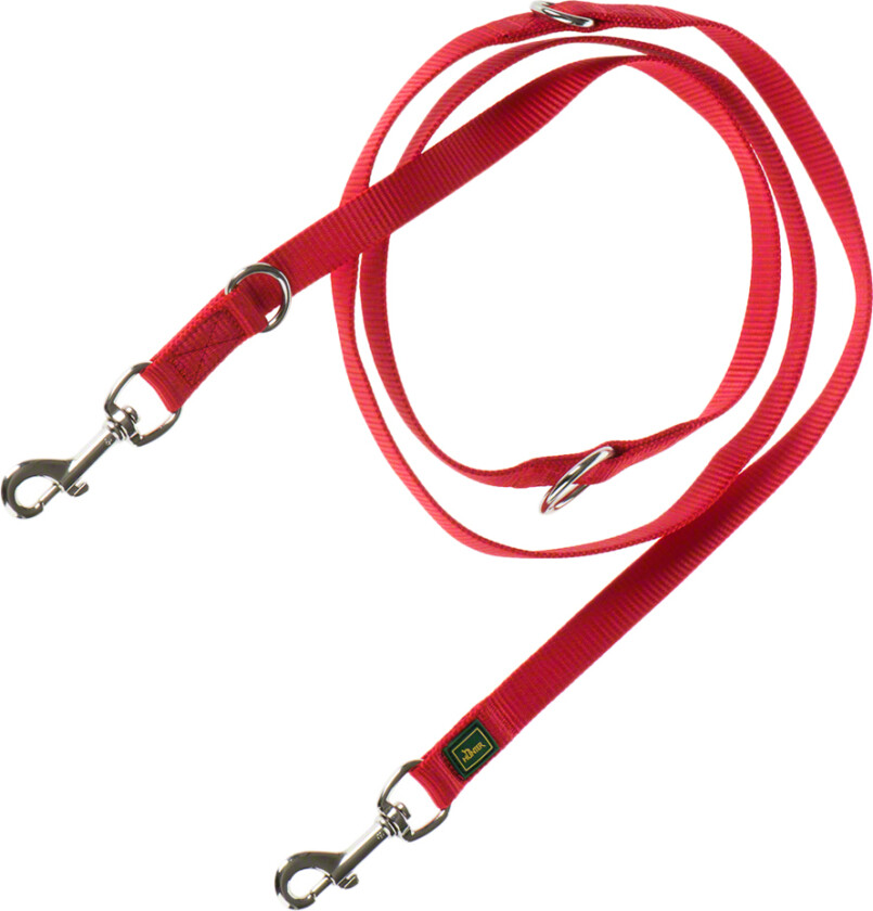 Sett: Halsbånd Vario Basic + Hundebånd, rød - Halsbånd Str. L + bånd 200 cm / 20 mm