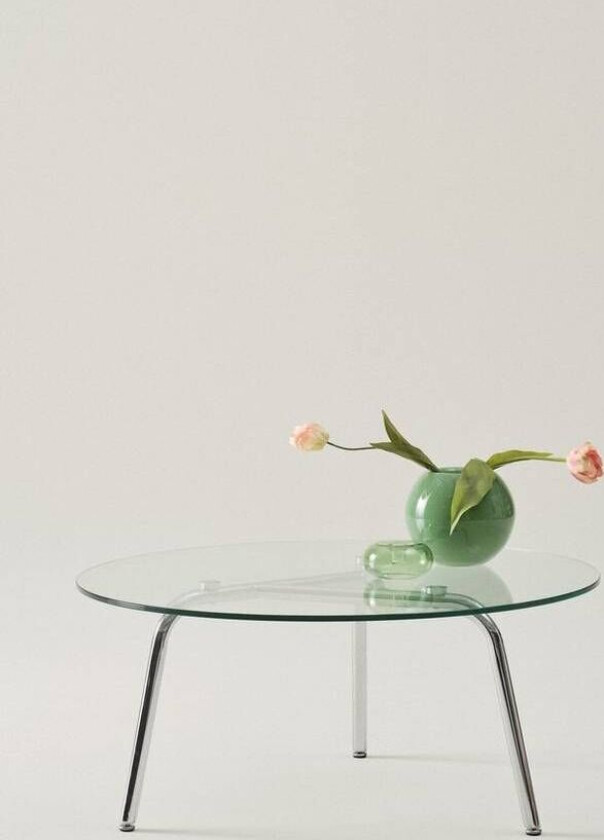 KYVIK sofabord diameter 90 cm Krom