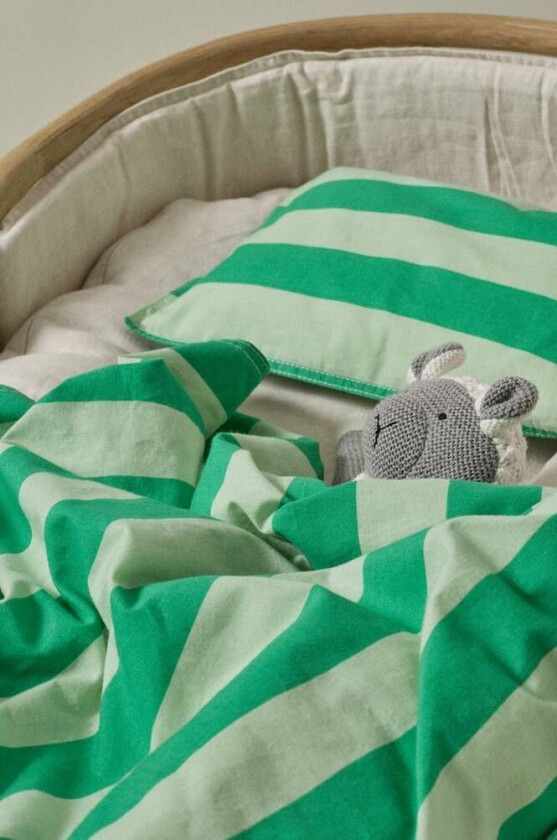 BABY sengesett vogn/vugge - økologisk Grønn matt svart