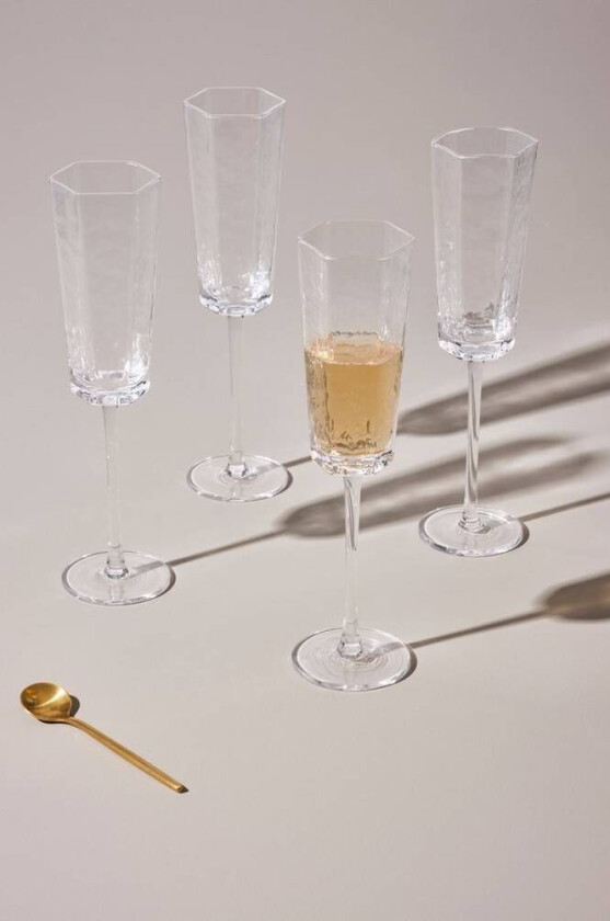 champagneglass 4-pk Transparent