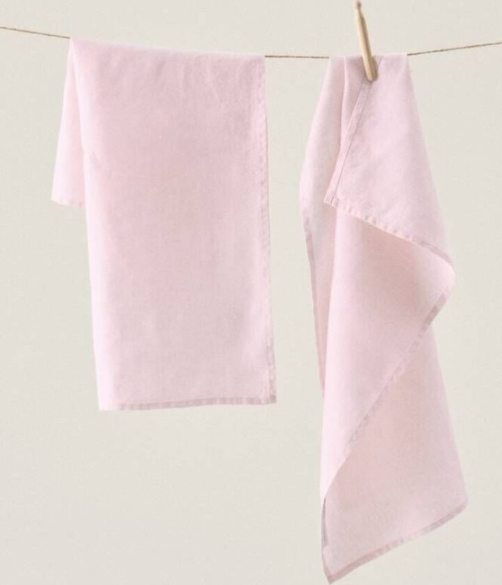 kjøkkenhåndkle 2-pk Rosa