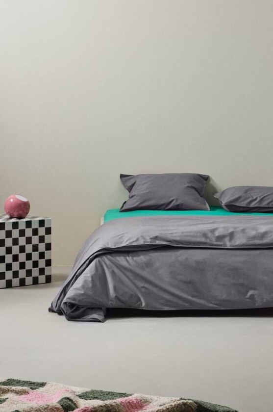 sengesett dobbeltseng - økologisk Varm Grå