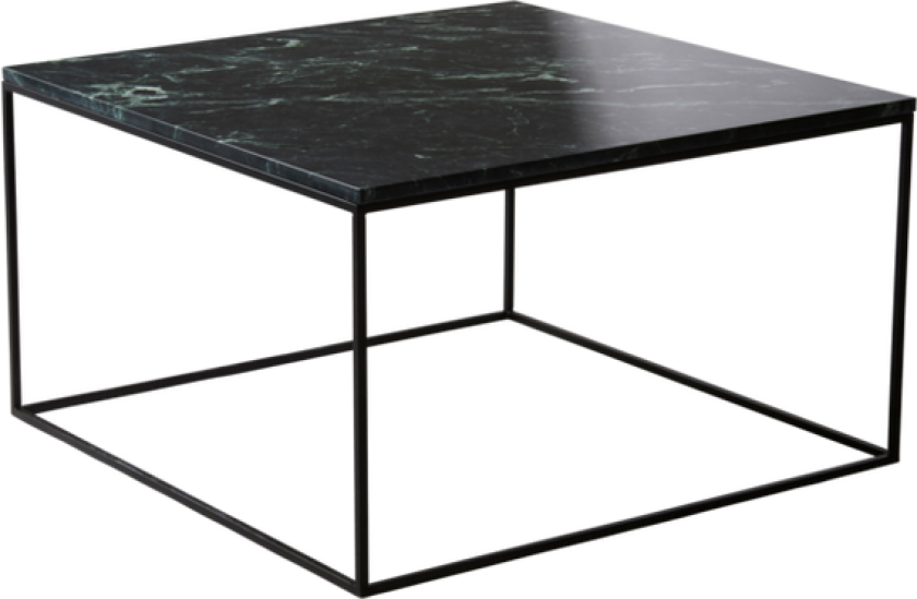 sofabord 70x70 - marmor Grønn