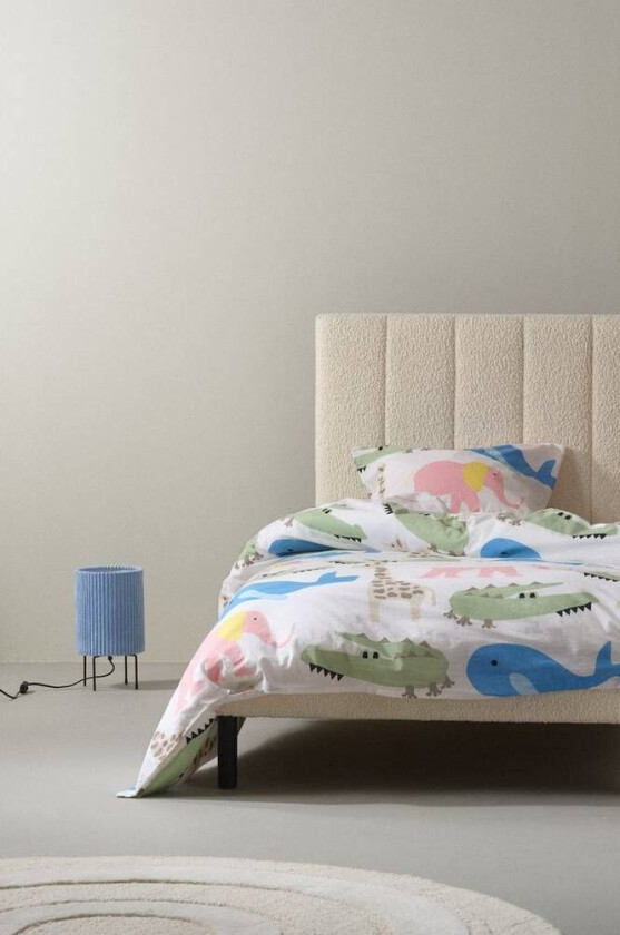 sengesett enkeltseng - økologisk Patchwork-mønster