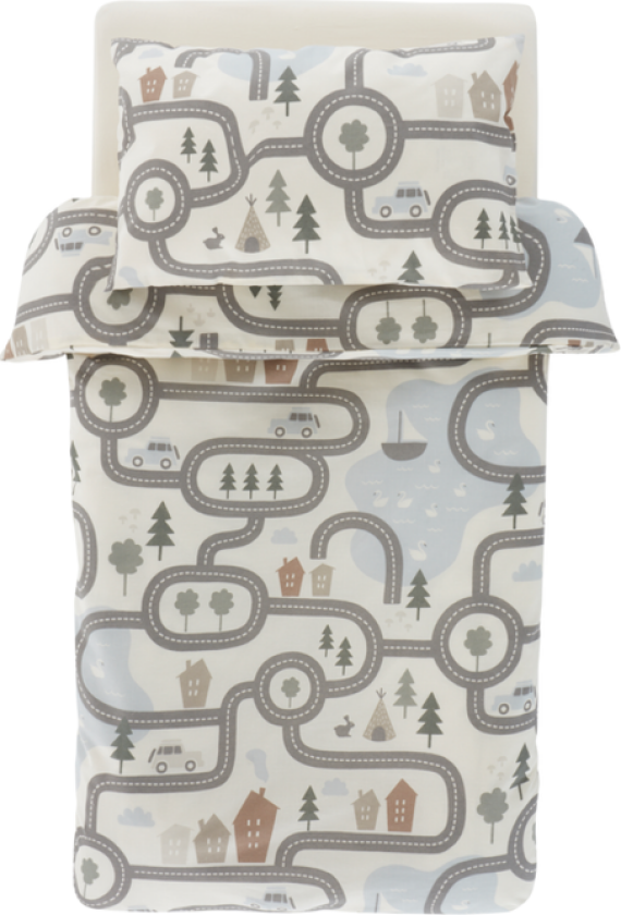 ALVIN MINI sengesett og laken sprinkelseng - økologisk Multi