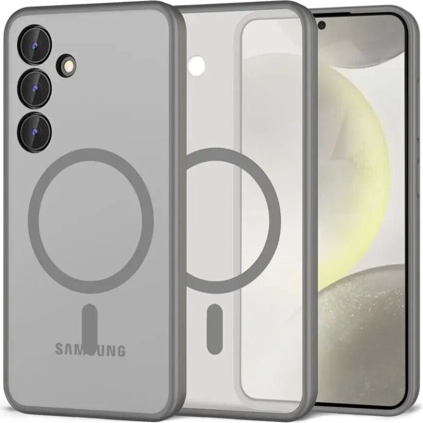 Samsung Galaxy S24 Tech-Protect Magmat Deksel - MagSafe Kompatibel - Matt Titanium