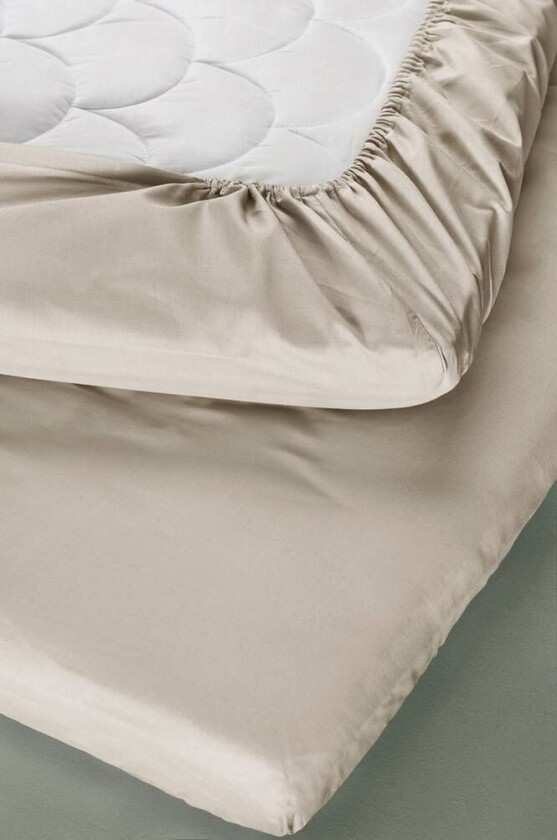 ZACK MINI dra-på-laken juniorseng 70x160 cm - økologisk Beige