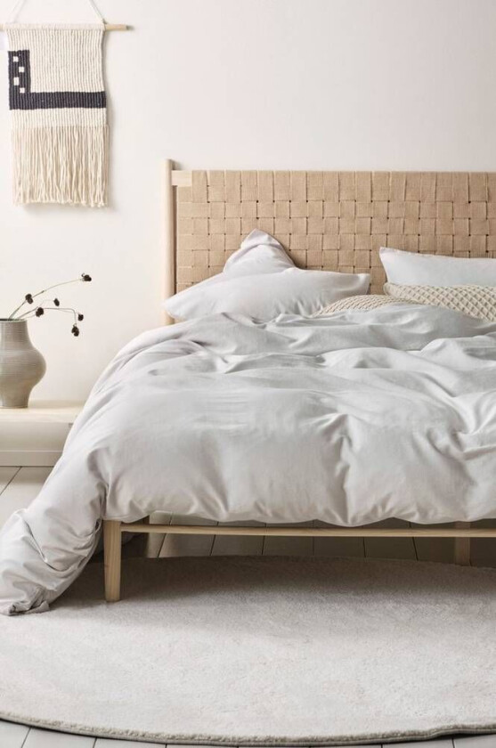 sengesett dobbeltseng Lys grå